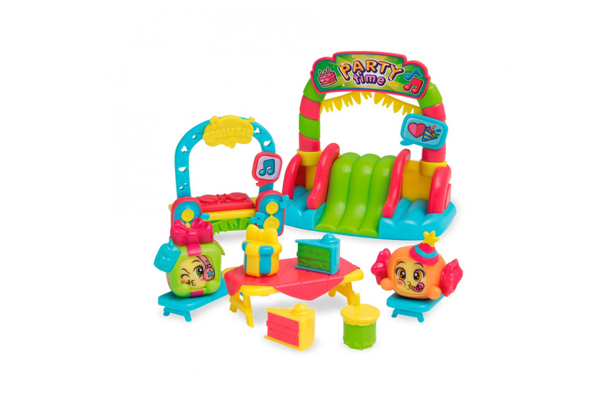 Дитячий ігровий набір "Вечірка" Moji Pops PMPSB216IN40 в асортименті, аксесуари та 2 фігурки