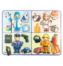 Настольная развивающая игра "Профессии" Ubumblebees (ПСФ160) PSF160 деревянная