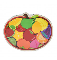 Детский деревяный пазл-вкладыш "Фрукты" MD 1500-6