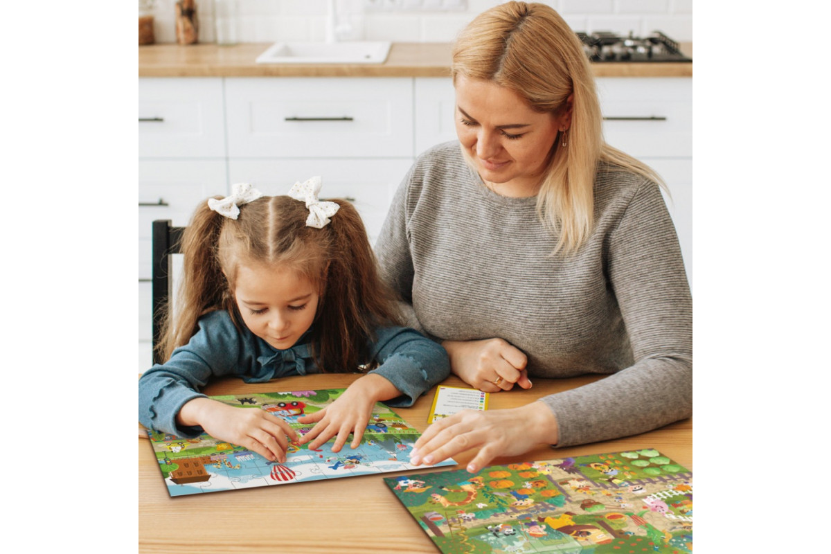 Детский виммельпазл "Лето в деревне" 300659, 60 элементов