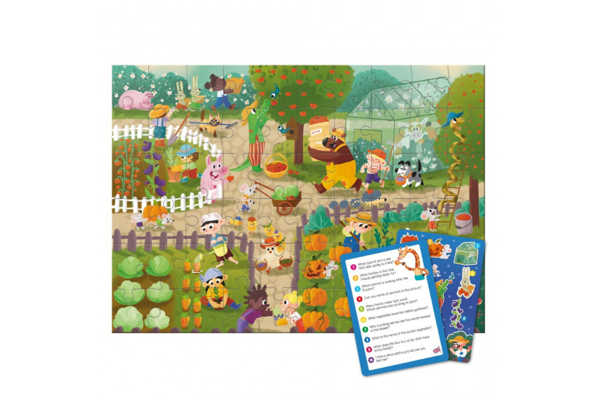 Детский виммельпазл "Лето в деревне" 300659, 60 элементов