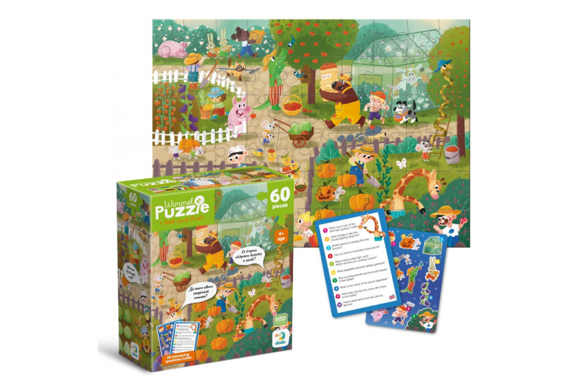 Детский виммельпазл "Лето в деревне" 300659, 60 элементов