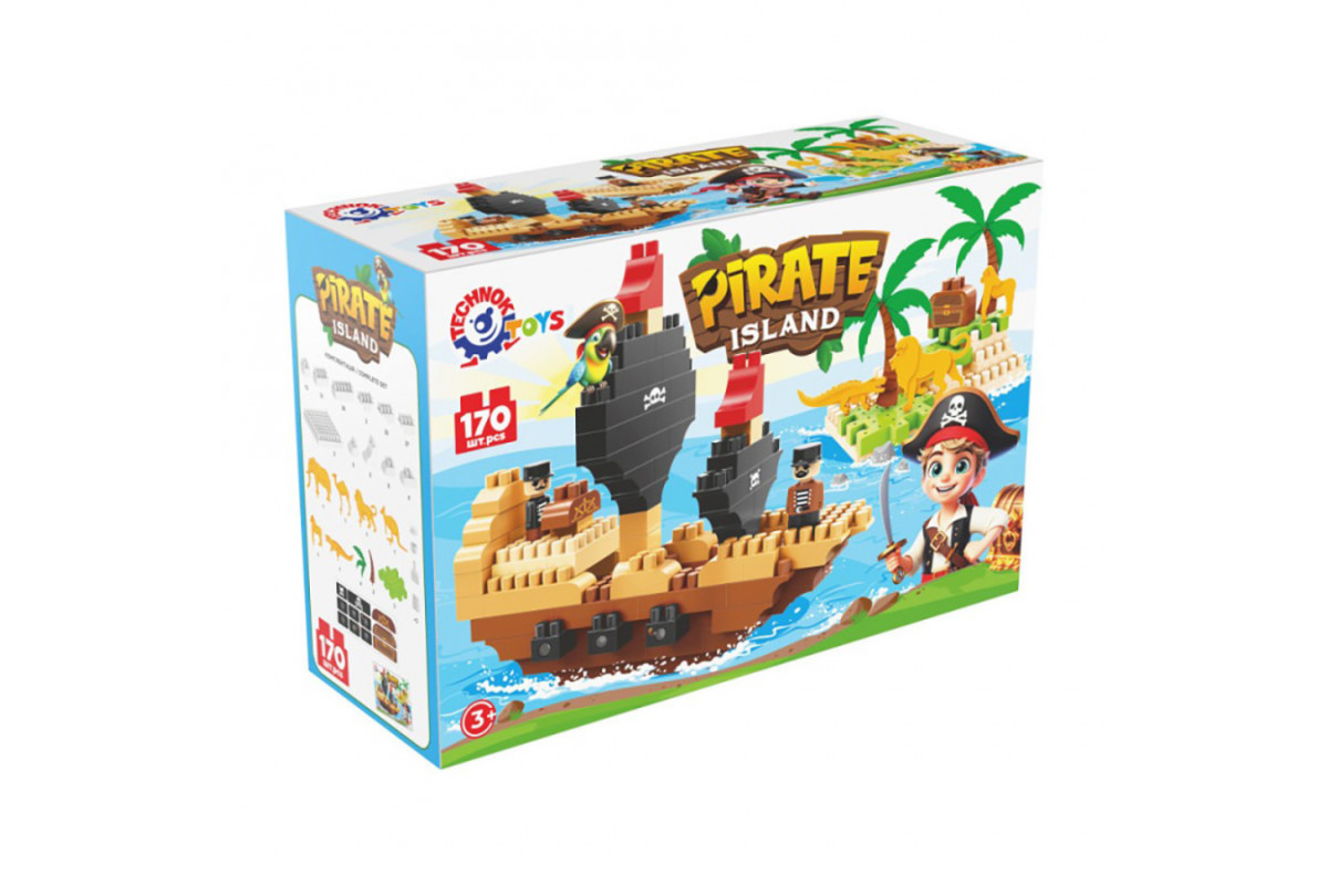 Детский развивающий конструктор "Pirate island" 2642TXK 170 деталей