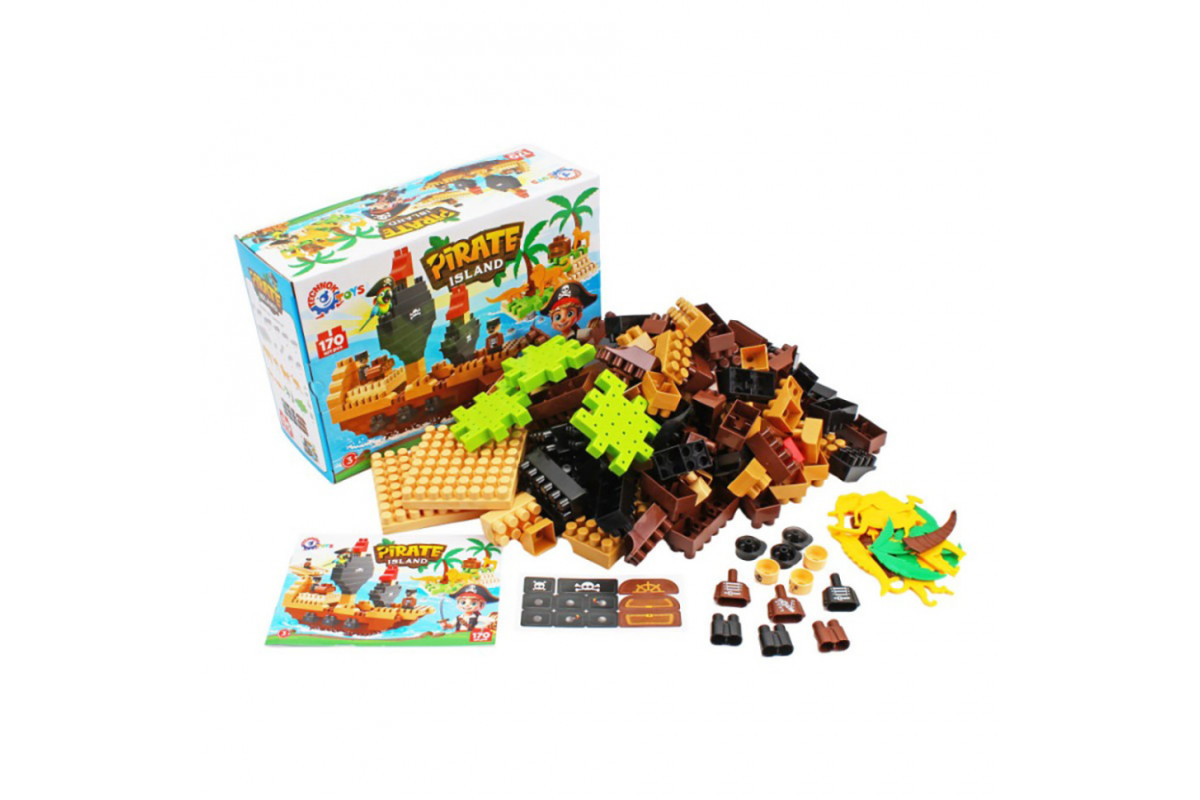 Детский развивающий конструктор "Pirate island" 2642TXK 170 деталей
