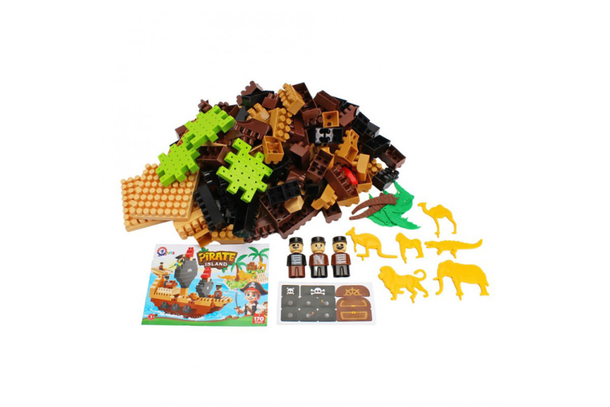 Детский развивающий конструктор "Pirate island" 2642TXK 170 деталей
