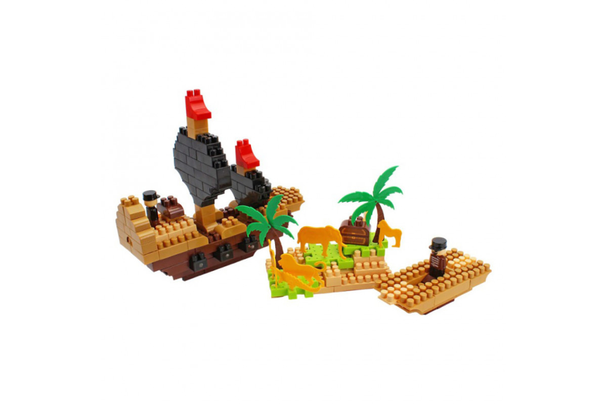 Детский развивающий конструктор "Pirate island" 2642TXK 170 деталей