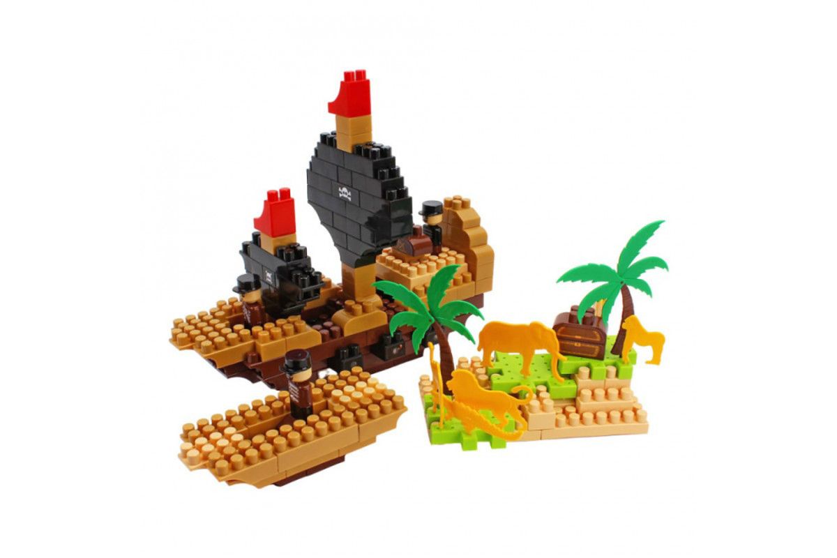 Детский развивающий конструктор "Pirate island" 2642TXK 170 деталей