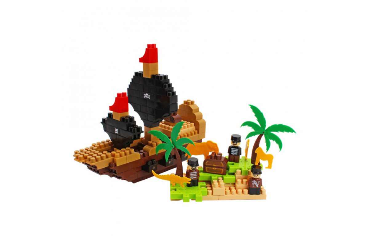 Детский развивающий конструктор "Pirate island" 2642TXK 170 деталей
