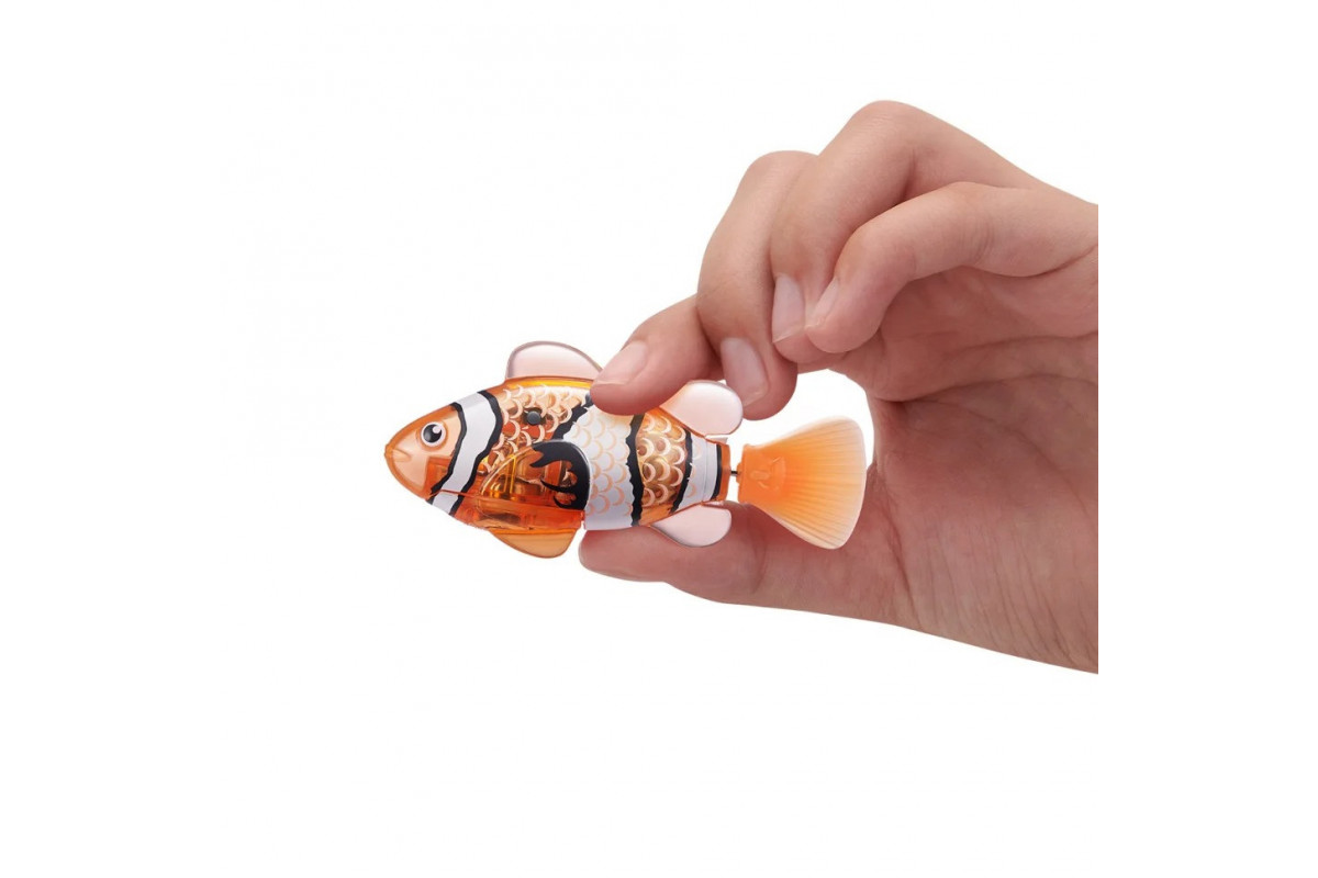 Интерактивная игрушка "Роборыбка" ROBO ALIVE S3 7191-5 оранжевая