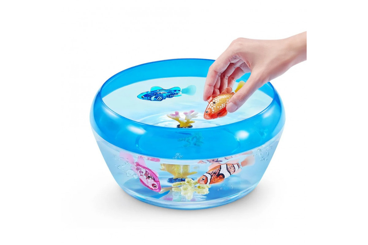 Интерактивная игрушка "Роборыбка" ROBO ALIVE S3 7191-5 оранжевая