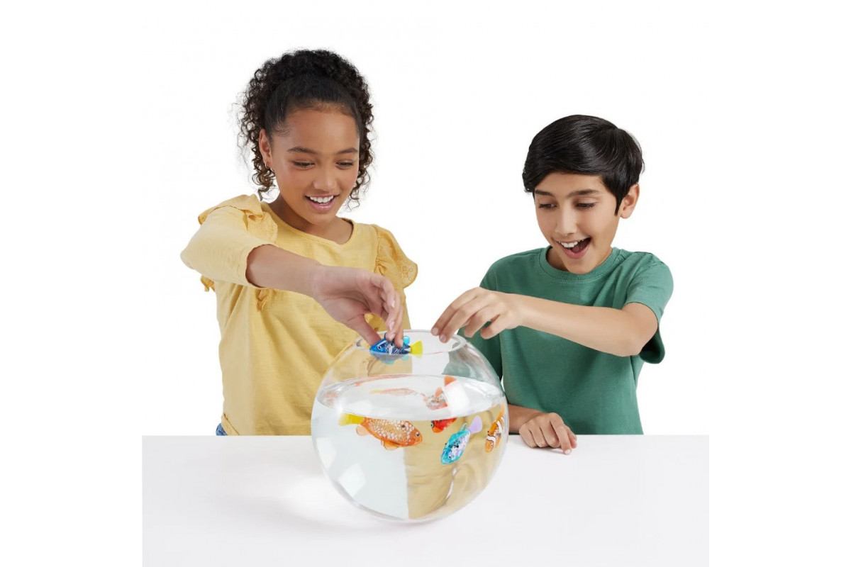 Интерактивная игрушка "Роборыбка" ROBO ALIVE S3 7191-5 оранжевая