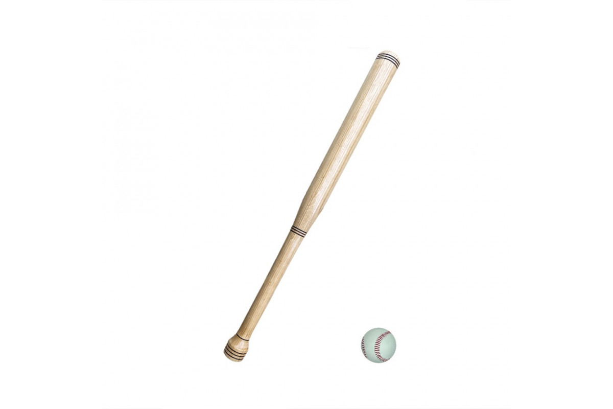 Біта дерев'яна для бейсболу Legioners Baseball NE-BB-60, 60 см