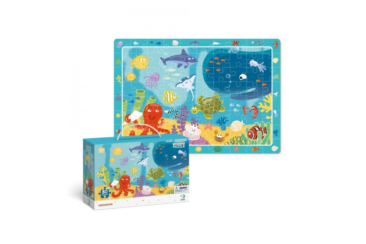 Детский пазл Дно Океана DoDo 300134,  80 элементов