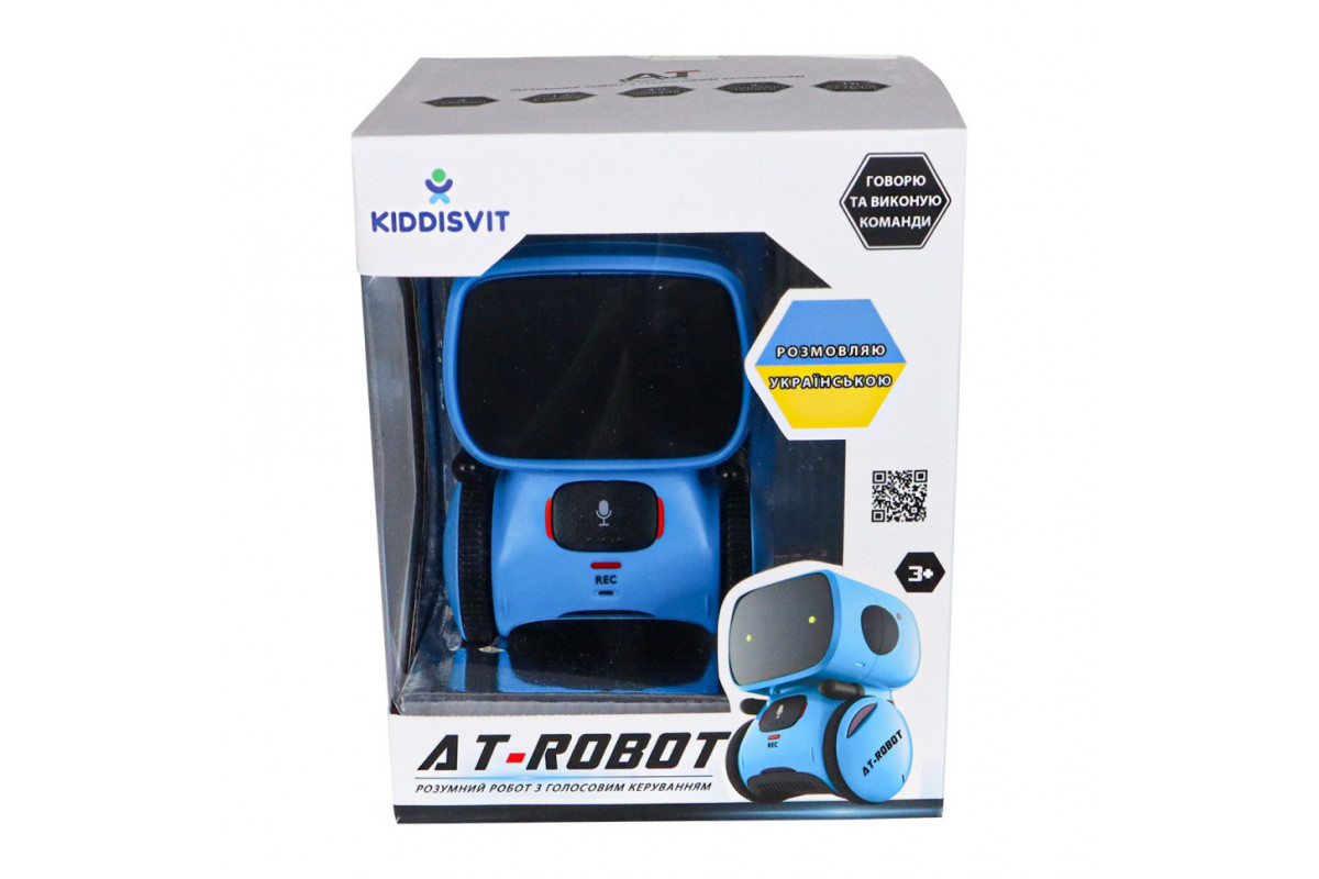 Детская игрушка "Интерактивный робот" AT001-05-UKR синий, с голосовым управлением