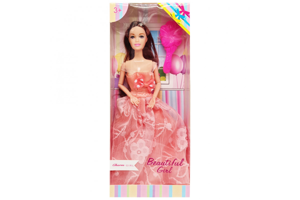 Дитяча Лялька "Beautiful Girl" D200-216(Orange) в святковій сукні