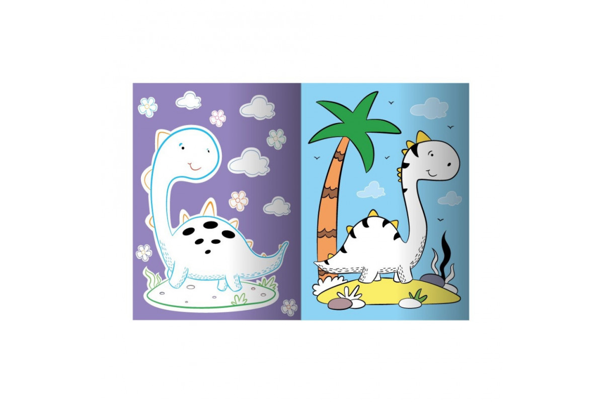 Развивающая раскраска "Динозавр" РМ-73-01, 32 страницы