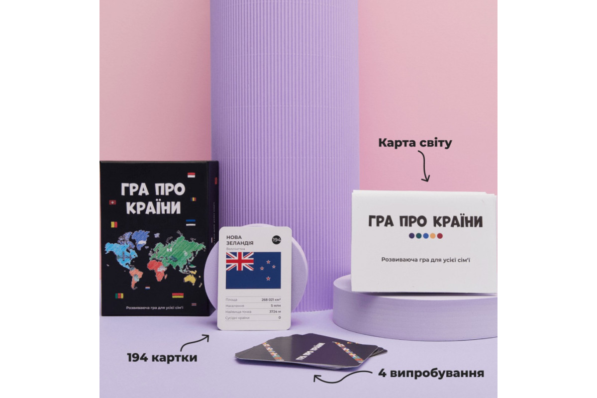 Гра настільна Про країни MemoGames 0003MG 194 країни світу