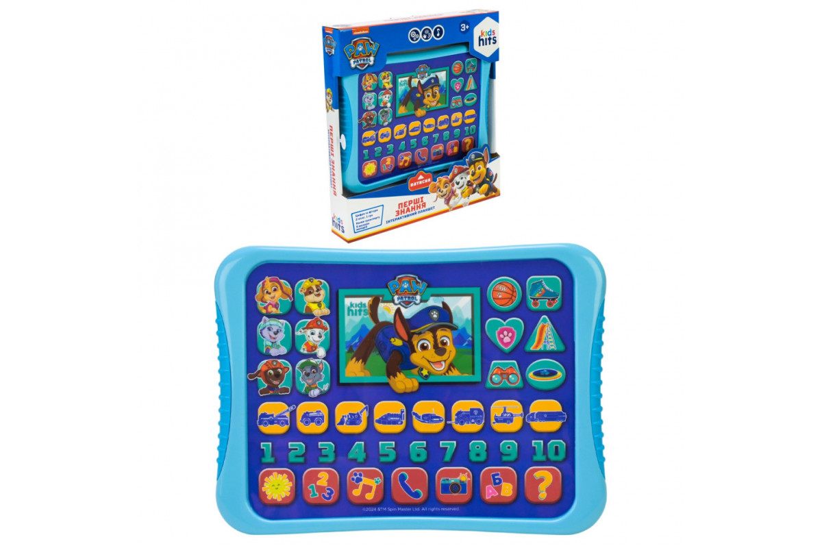 Детский развивающий планшет "Первые знания Paw Patrol" KH01/013L
