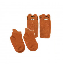 Детский набор наколенники и носки "Тигр" MGZ-0649(Orange)