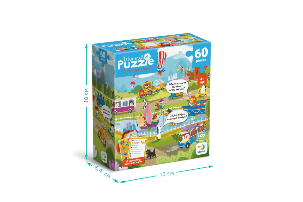 Детский виммельпазл "Чудо-транспорт" 300660, 60 элементов