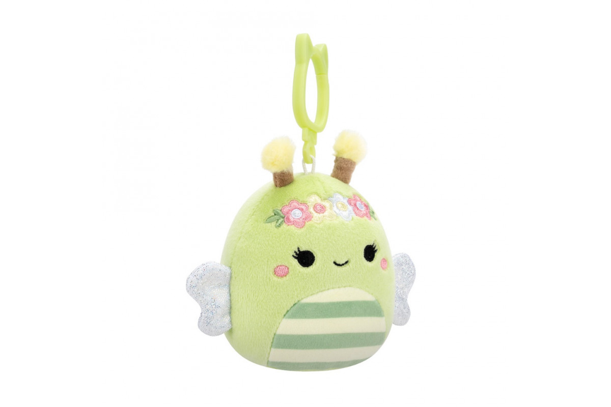 Мягкая игрушка на клипсе Пчелка Сибил Squishmallows SQCP00460, 9 см