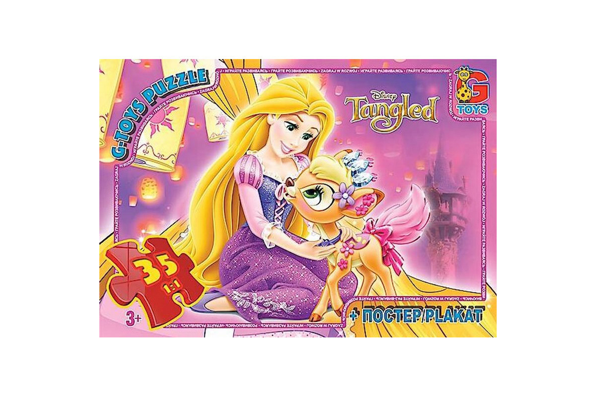 Дитячий пазл класичний "Рапунцель" TA010 постер 35 елементів