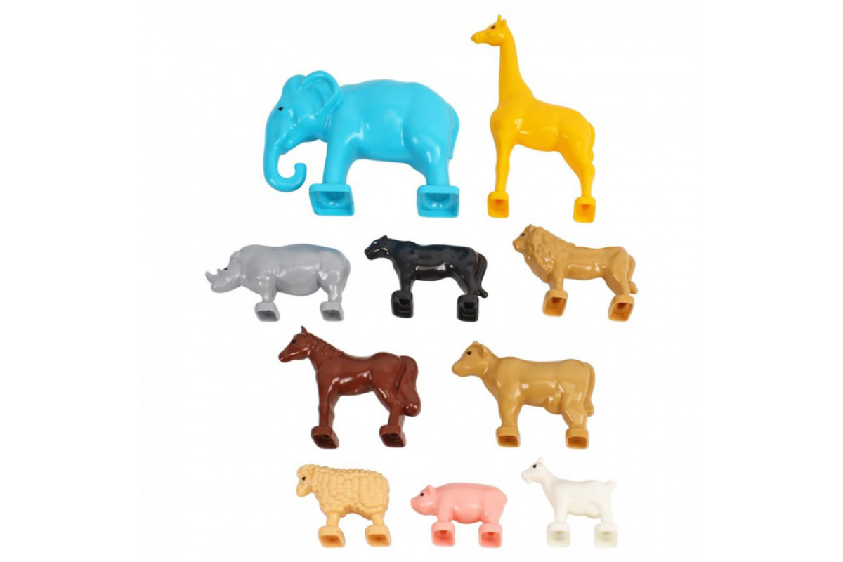 Детский игровой набор "Фигурки животных" 1102 домашние и дикие животные
