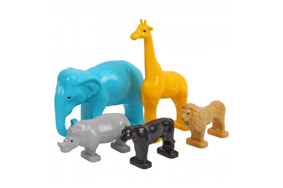 Детский игровой набор "Фигурки животных" 1102 домашние и дикие животные