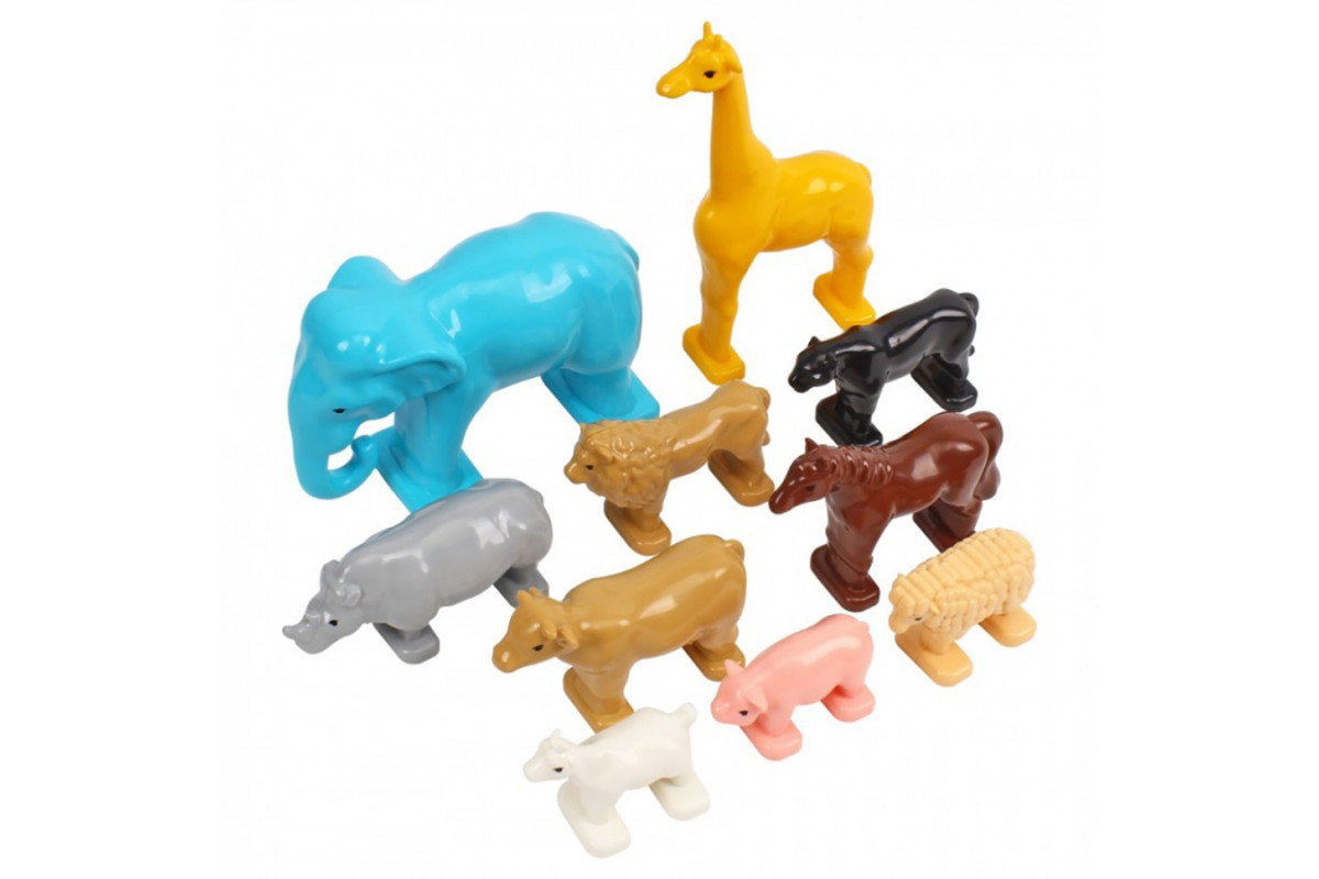 Детский игровой набор "Фигурки животных" 1102 домашние и дикие животные