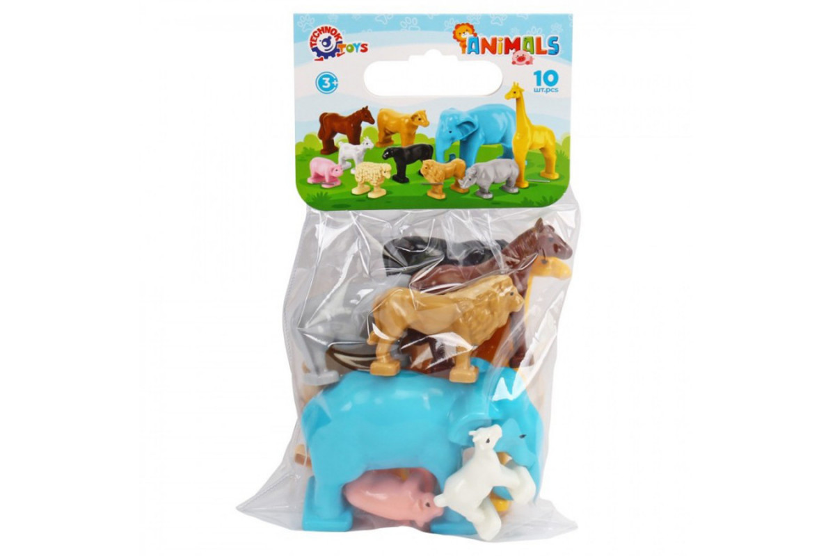 Детский игровой набор "Фигурки животных" 1102 домашние и дикие животные