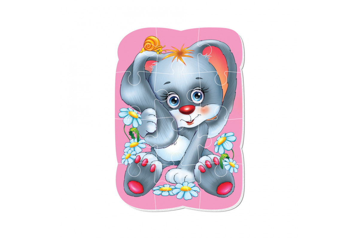 Магнітні пазли Малюк зможе "Зайчик" Vladi toys VT3301-03 А5, Укр