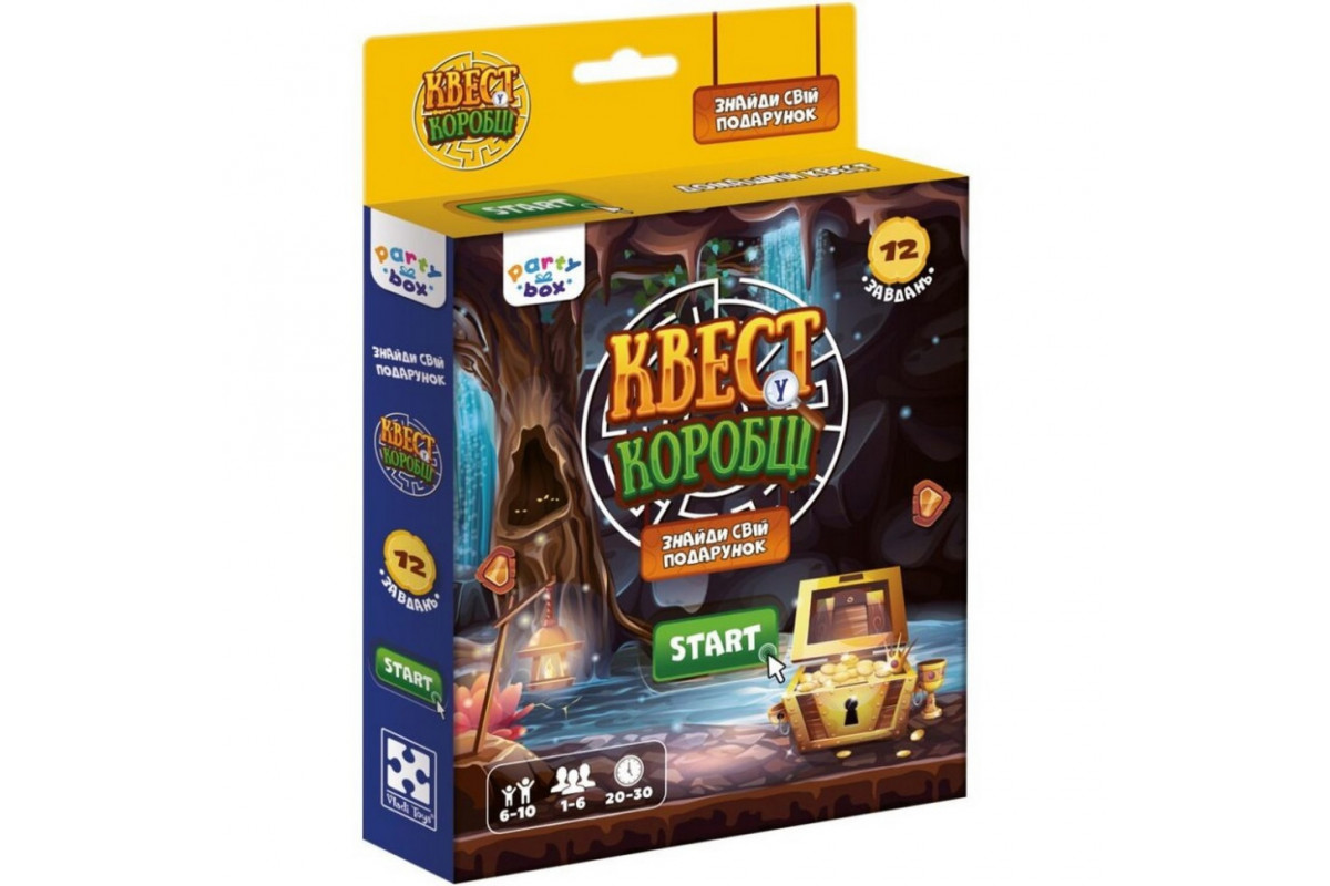 Настольная игра "Квест в коробке Видеоигра" VT5902-03 инструкция 12 карточек с заданиями