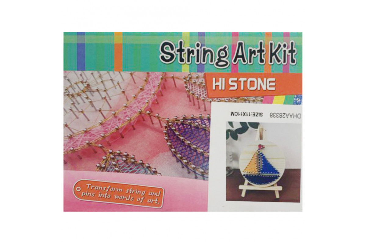 Детский набор для творчества стринг-арт "Корабль" YG0115(28338) деревянная основа