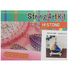 Детский набор для творчества стринг-арт "Корабль" YG0115(28338) деревянная основа