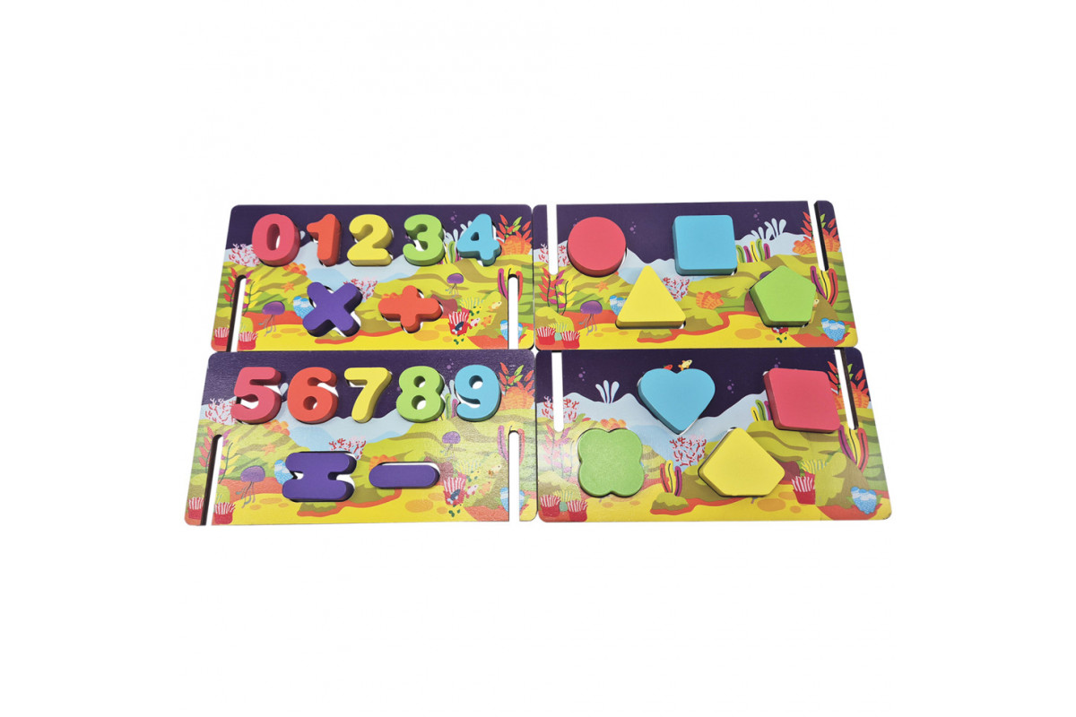 Деревянный сортер-рыбалка "Океан" C 61739 стены-конструктор, математический и фигурный