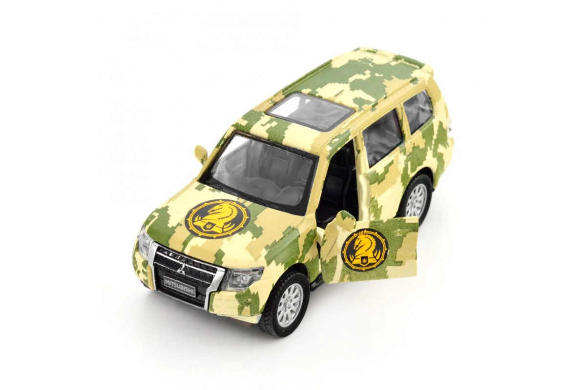 Автомодель серии "Шевроны Героев" Mitsubishi Pajero 4WD Tubro" 47 ОМБр" TechnoDrive 250361M