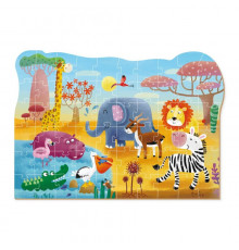 Детский пазл "Жаркая Африка" DoDo 300376, 60 эл.