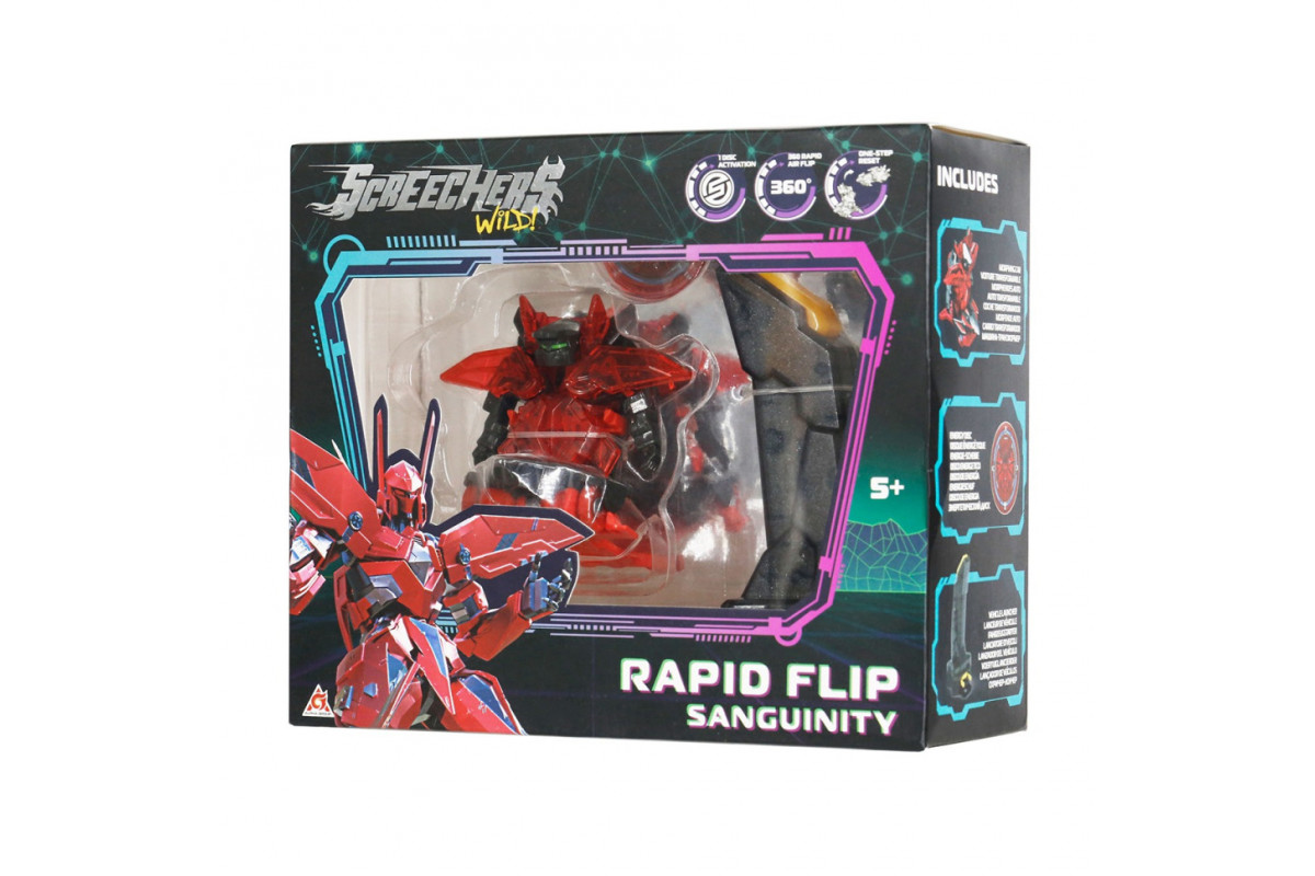 Ігровий набір "S5 L0.5 Сенгвініті" Screechers Wild! EU686101B запускач, машинка-трансформер