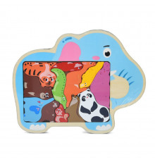 Детский деревяный пазл-вкладыш "Животные" MD 1500-4