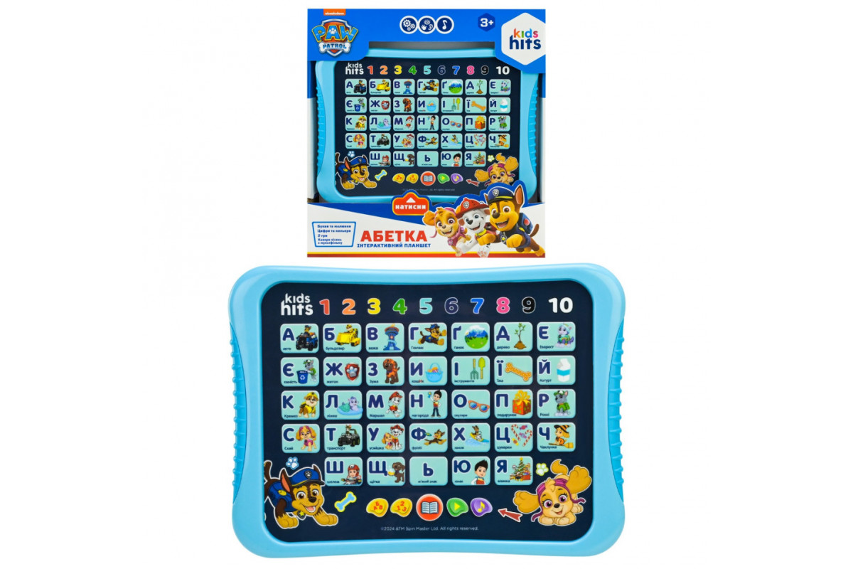 Детский развивающий планшет "Азбука Paw Patrol" KH01/014L