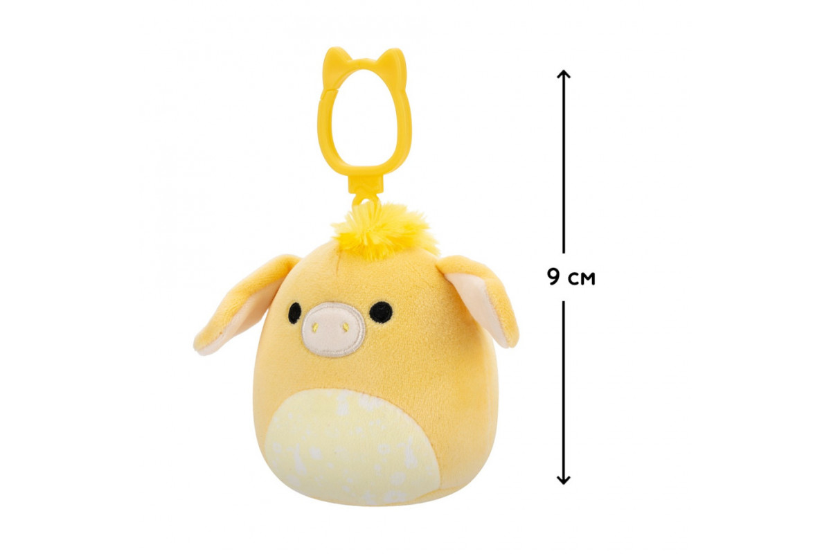 Мягкая игрушка на клипсе Ослик Гэвин Squishmallows SQCP00461, 9 см