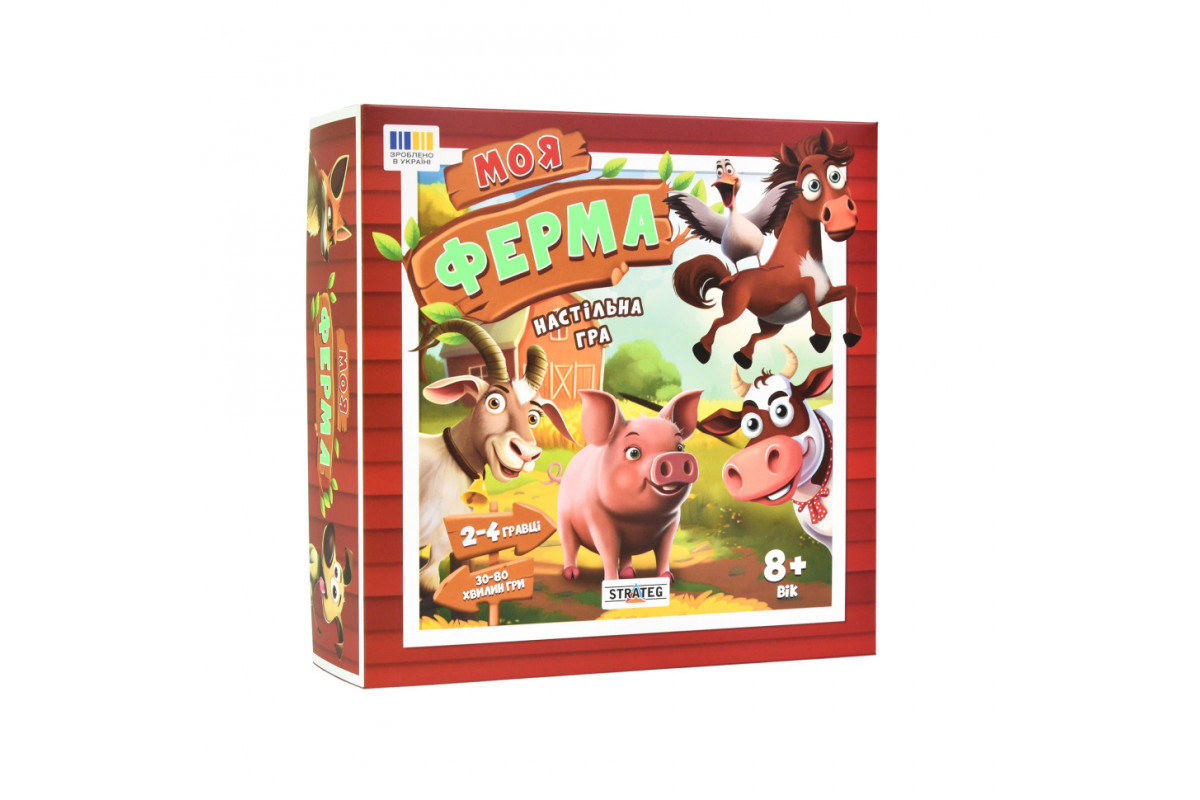 Настольная игра "Моя ферма" 30435 игровое поле, фишки с животными