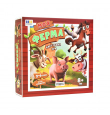 Настільна гра "Моя ферма" 30435 ігрове поле, фішки з тваринами