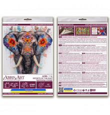 Набор-миди для вышивания бисером "Тайны востока" AMB-116 на натуральном холсте