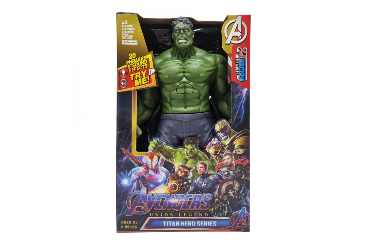 Игровая фигурка Марвел Bambi 99106 со светом и звуком Халк