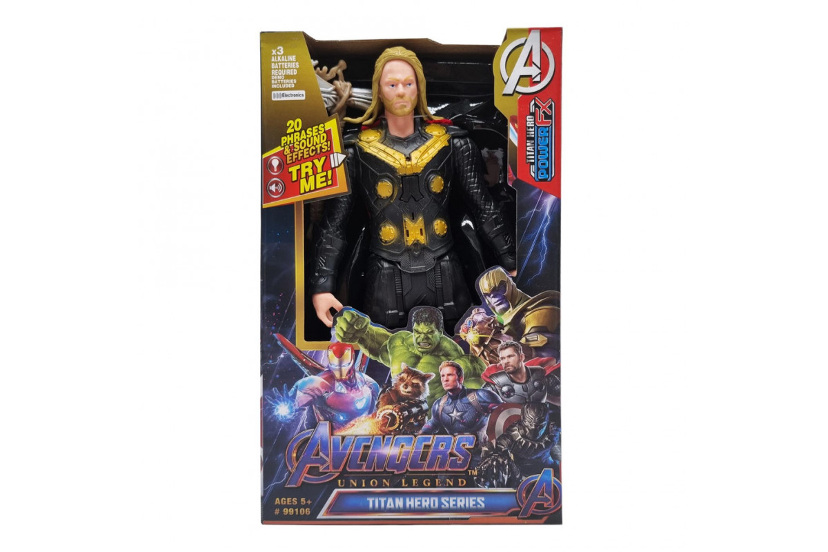 Игровая фигурка Марвел Bambi 99106 со светом и звуком Тор-3