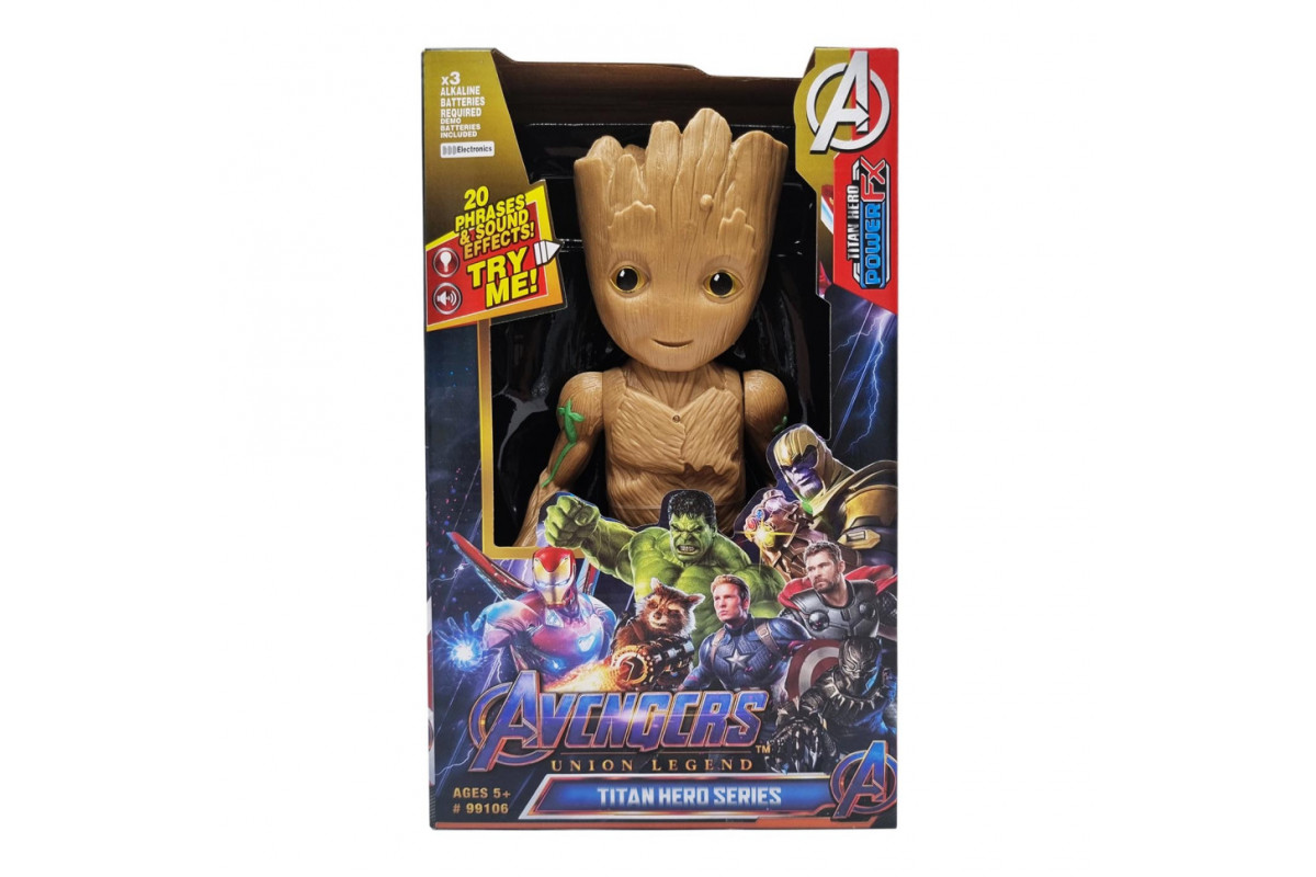 Игровая фигурка Марвел Bambi 99106 со светом и звуком Грут