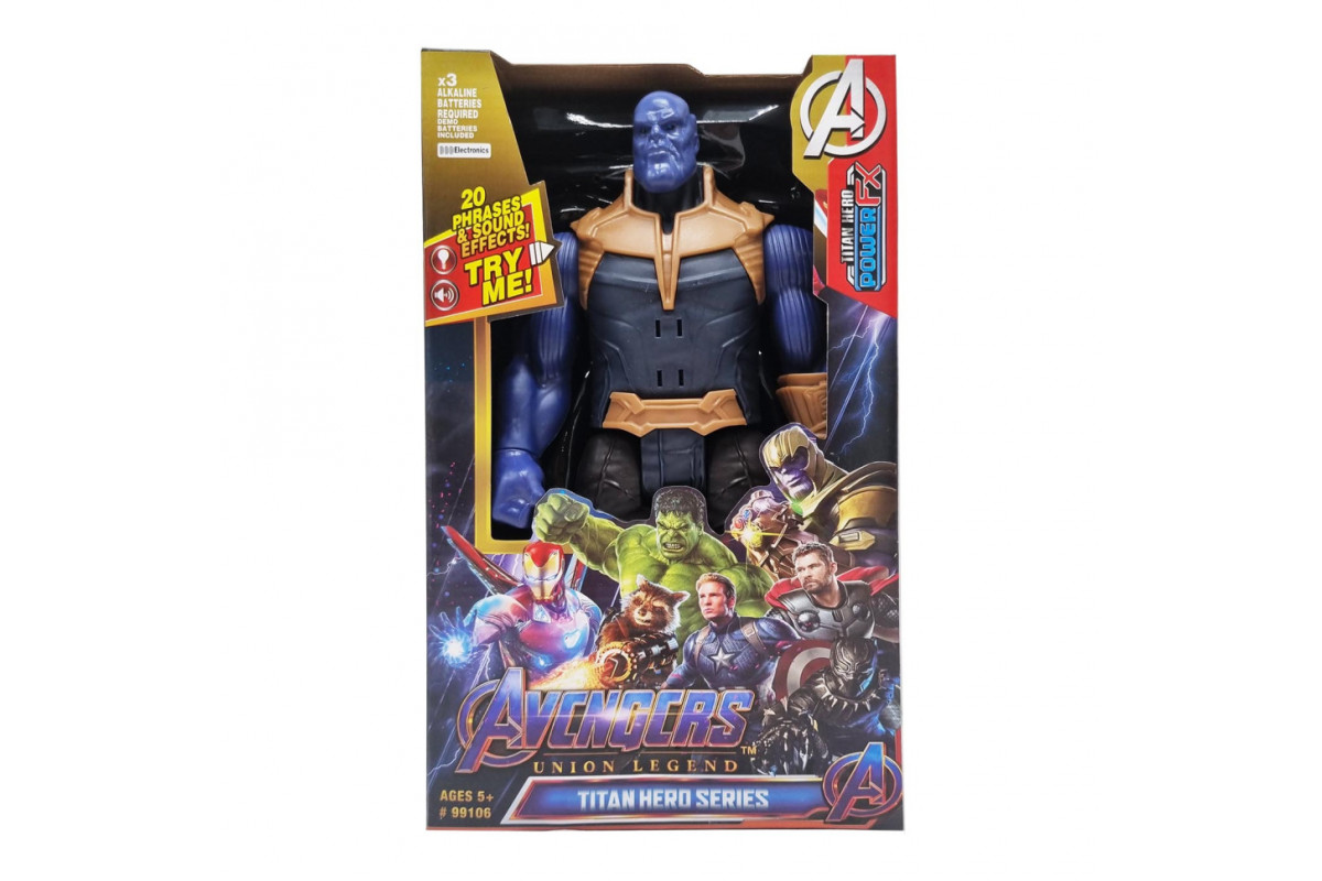 Игровая фигурка Марвел Bambi 99106 со светом и звуком Танос