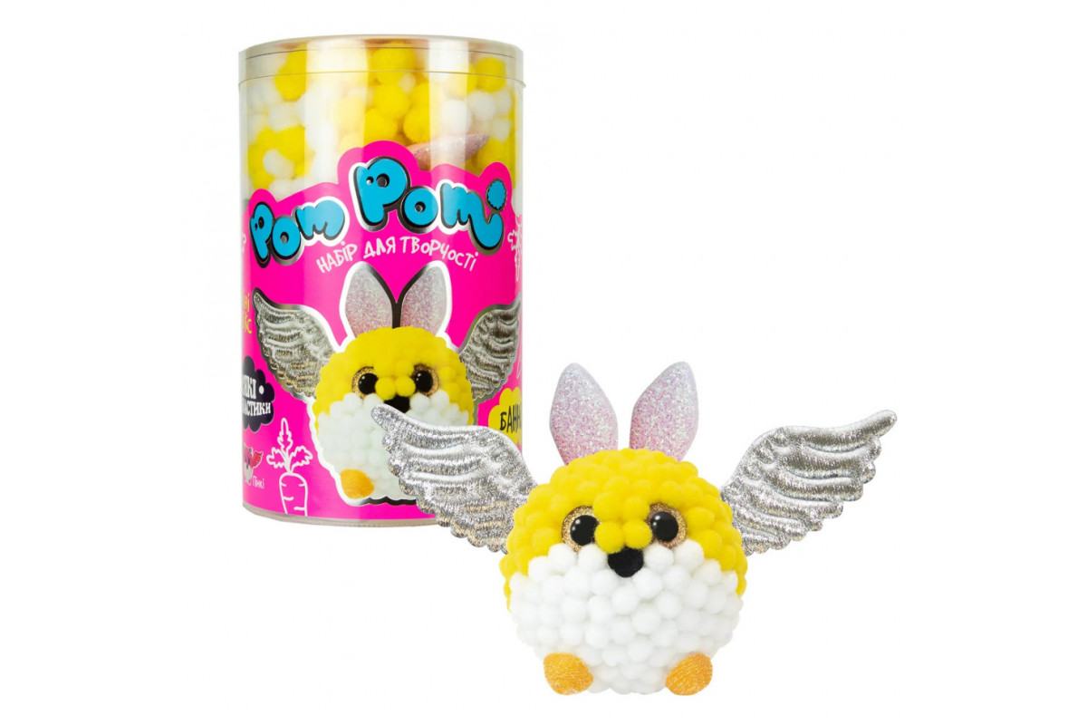 Детский набор для творчества "Pom pom Банни" Strateg 32016 (укр.)