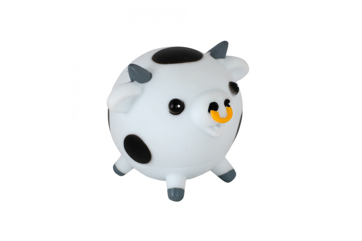 Детская игрушка для купания "Брызгающие зверюшки Коровка" 8750_корівка з чорними пл